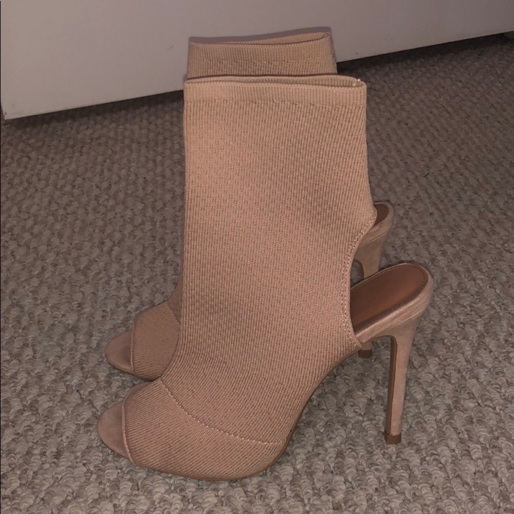 Topshop Blush/Nude Sock Heels
